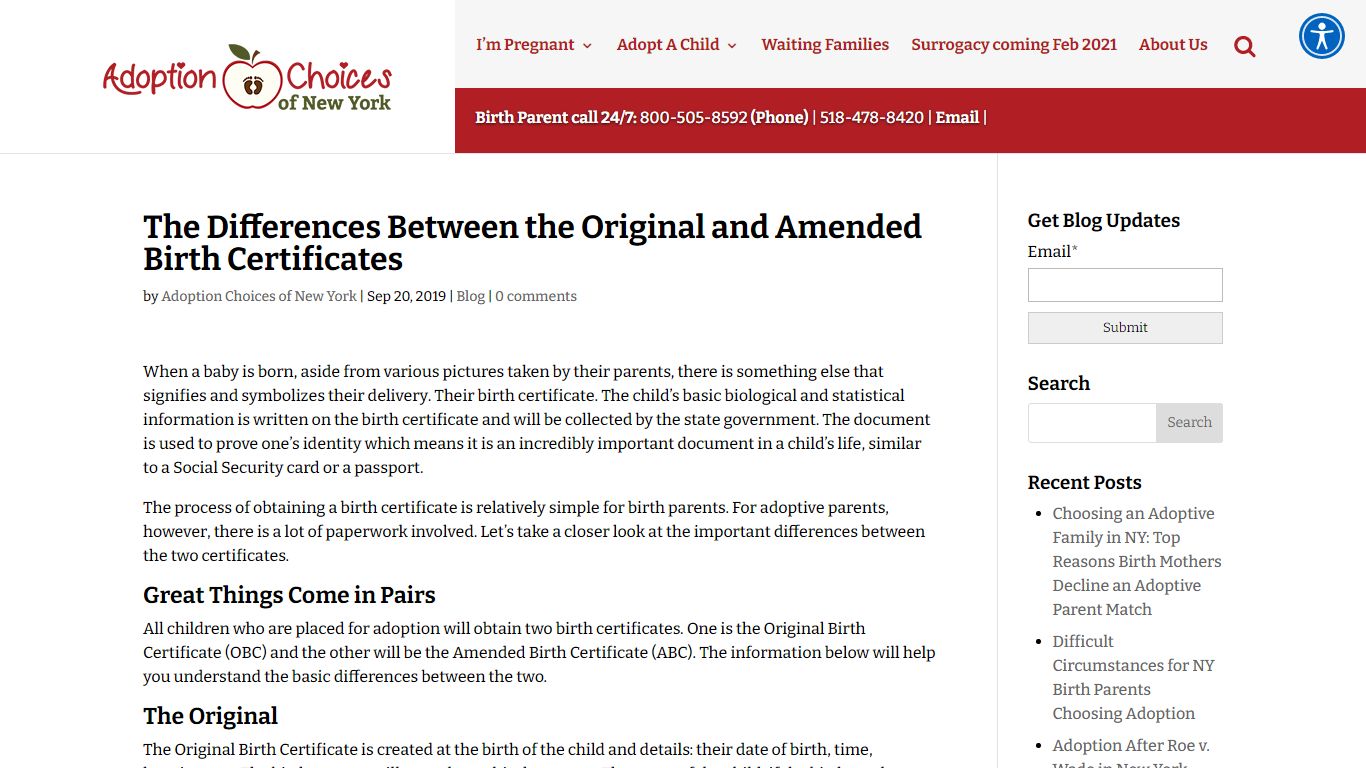 The Differences Between the Original and Amended Birth Certificates ...